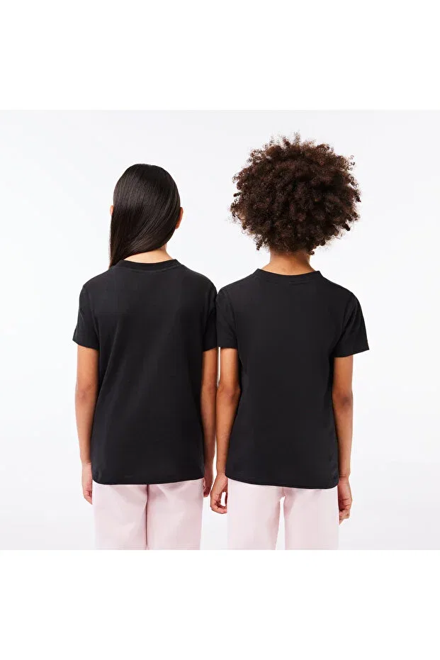 Детская футболка с круглым вырезом Lacoste, 031-Black — фото 3