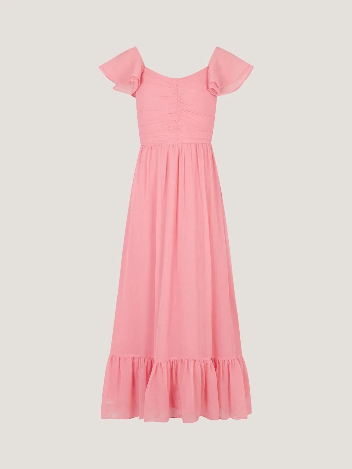 Платье для выпускного Monsoon Pink Sully Tie Back Prom, розовый — фото 3