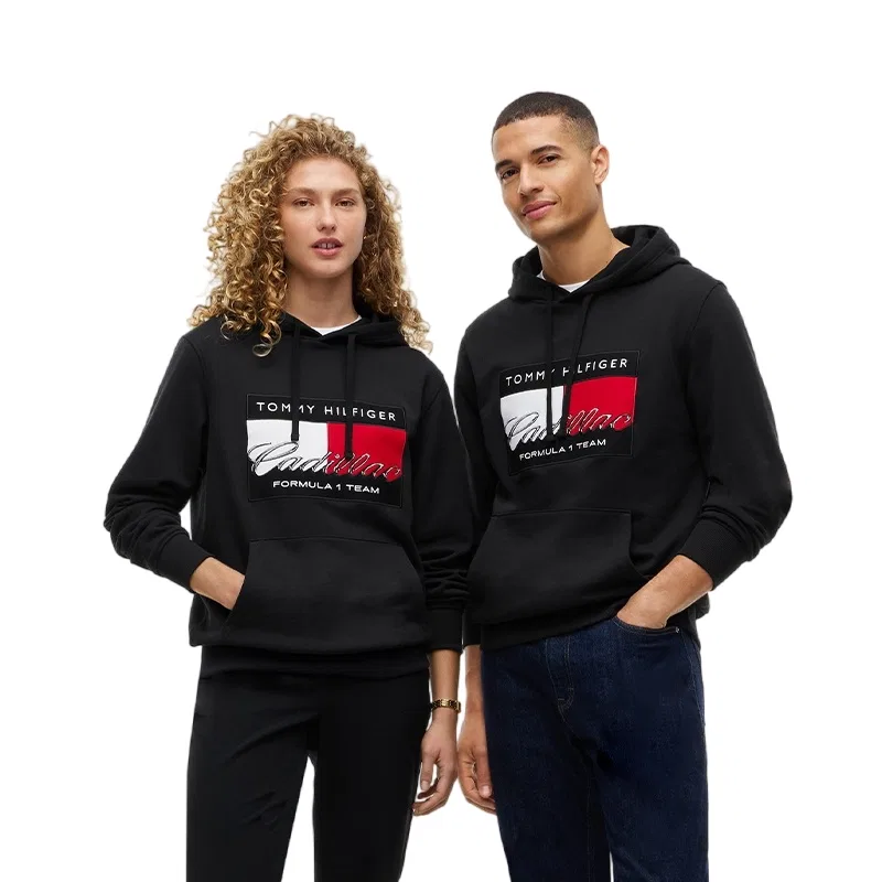 Детский худи с капюшоном и принтом BDS Tommy Hilfiger, Black BDS — фото 4