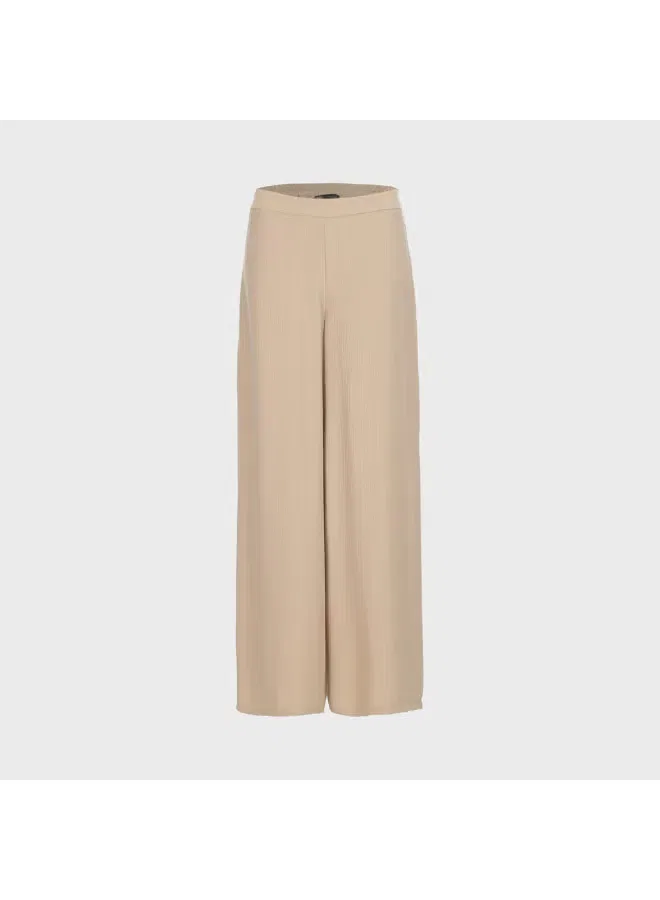 Брюки свободные с высокой посадкой широкие Zara, хаки — фото 2