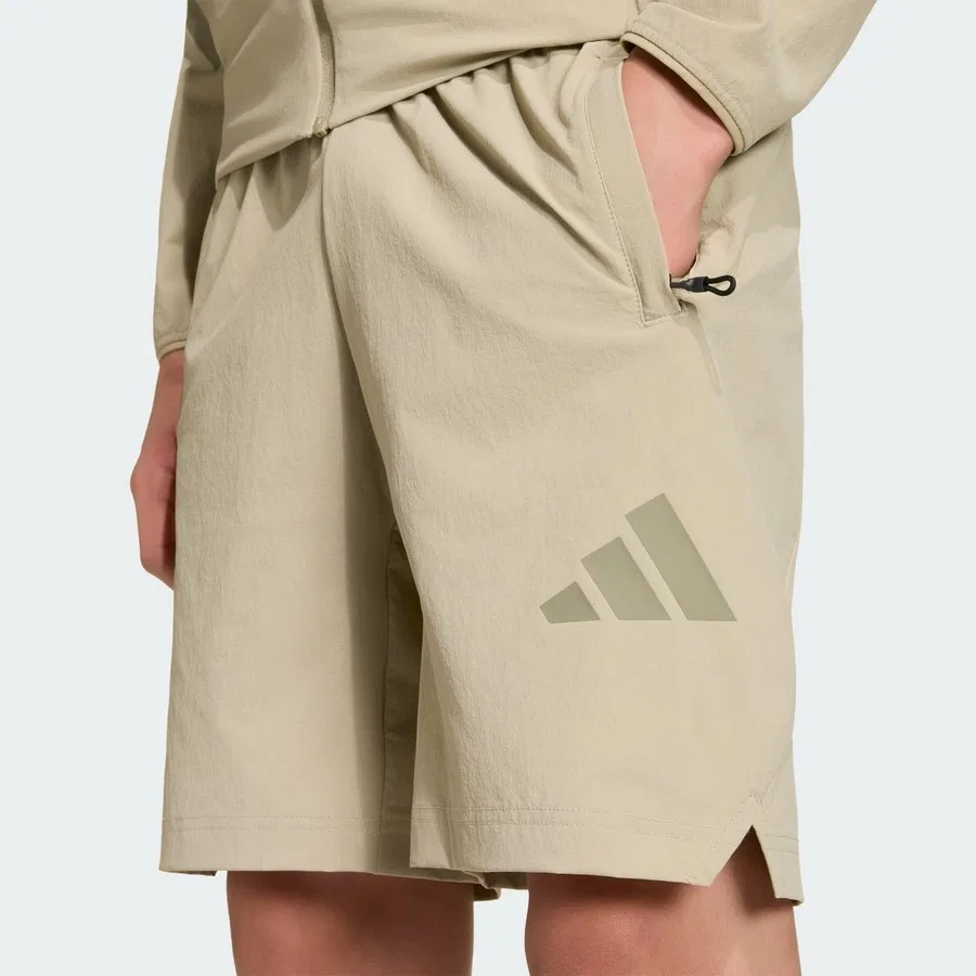 Шорты спортивные с принтом Z.N.E. Travel Adidas, Коричневый — фото 4