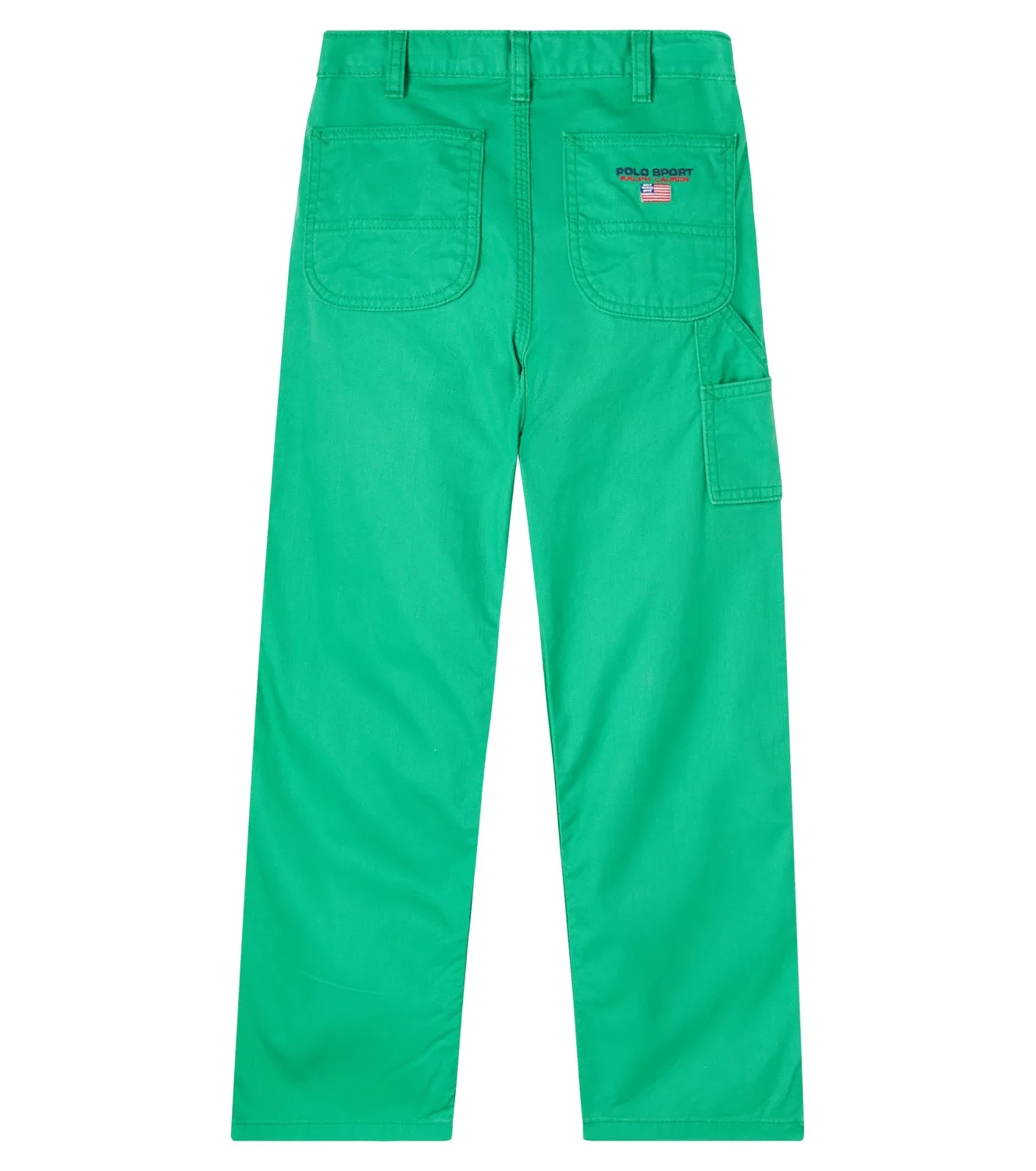 Джинсы прямого кроя с вышивкой Polo Ralph Lauren Kids, зеленый — фото 2