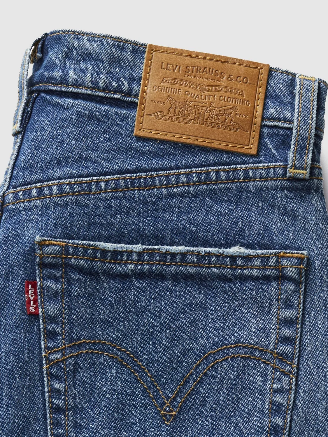 Джинсы прямого кроя с высокой посадкой Levi's, Blue — фото 4