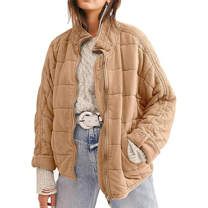 

Куртка Saukole Winter Dolman Long Sleeve Full-zip Quilted, светло-коричневый
