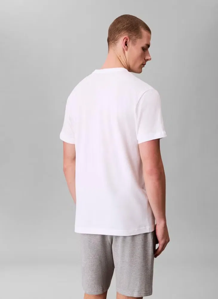 Футболка домашняя с коротким рукавом Lounge Cotton Classics Calvin Klein, белый — фото 2