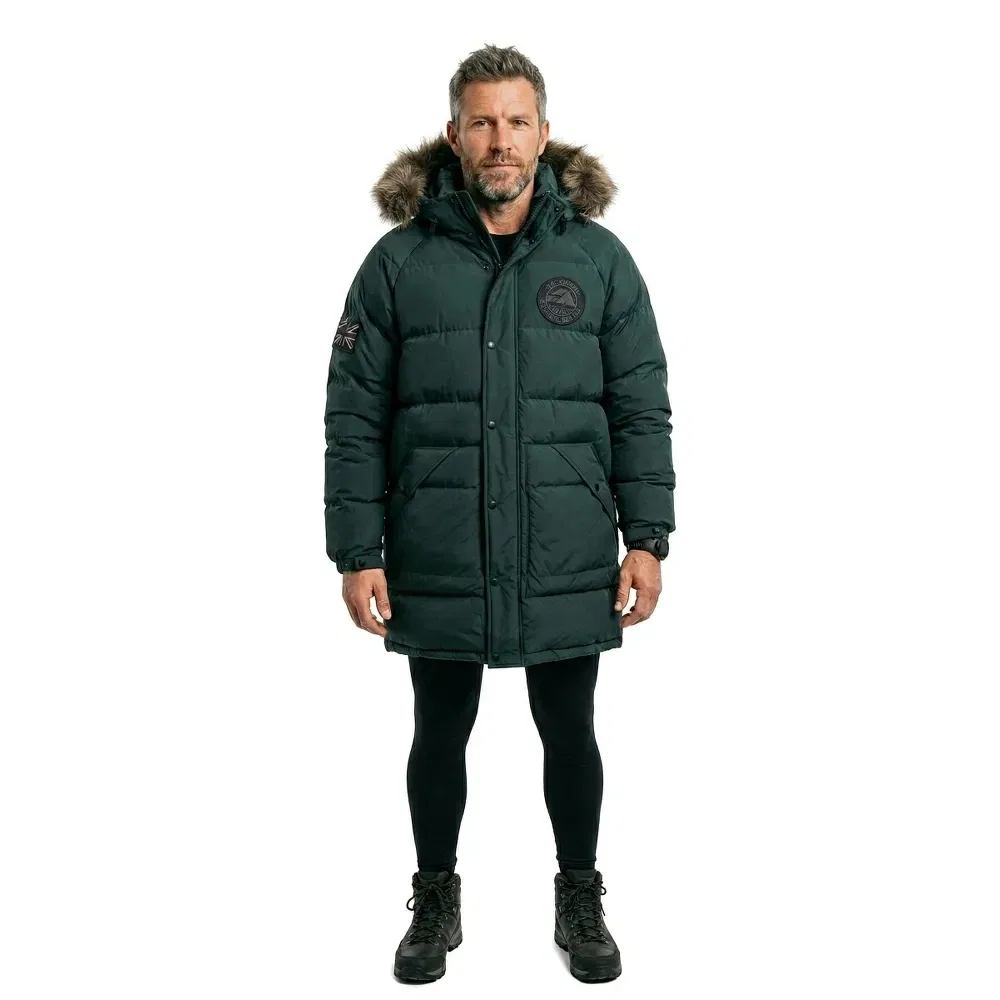 Парка удлиненная Everest Baffled Superdry, зеленый — фото 2