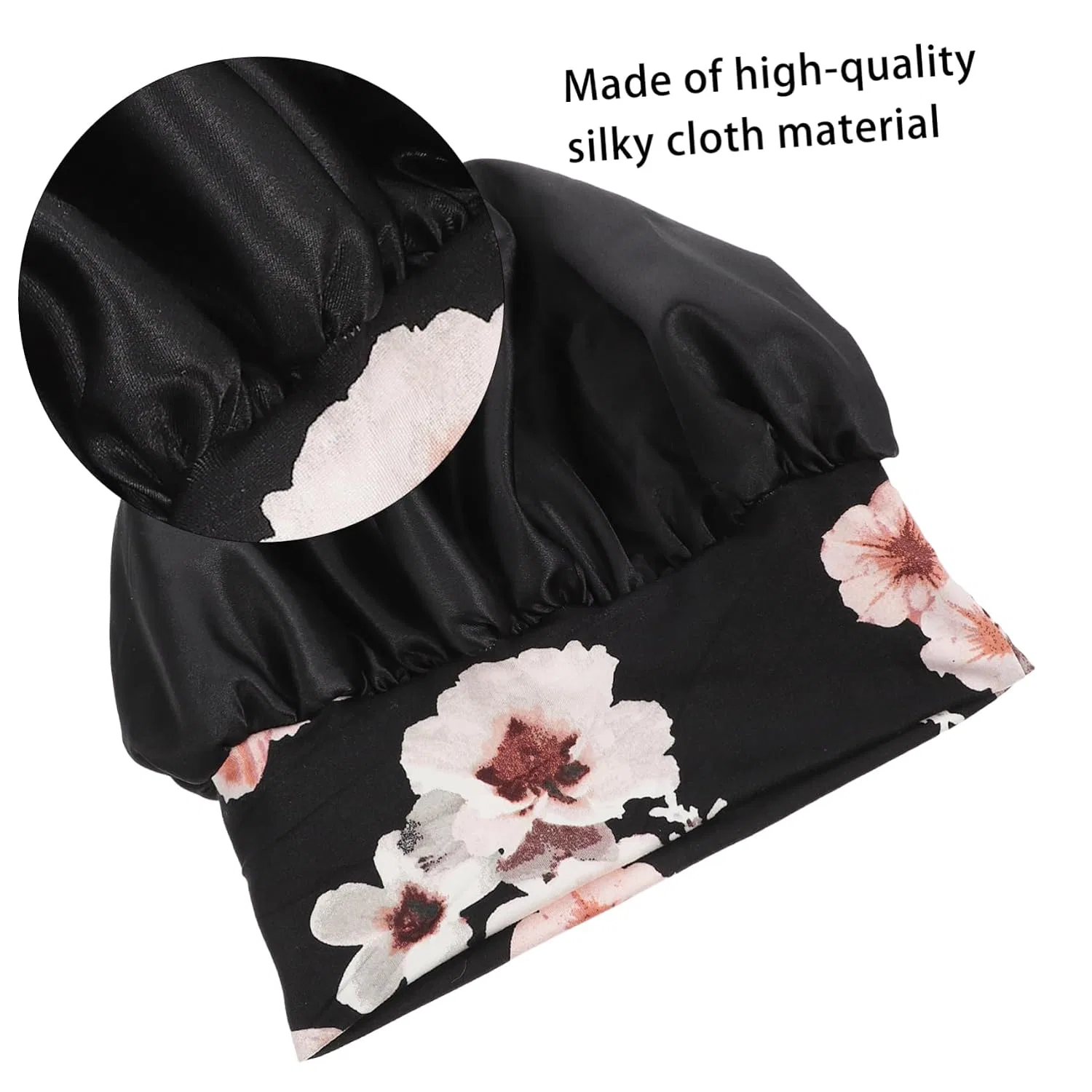 Шапочка для душа Satin, VALICLUD, Black — фото 4