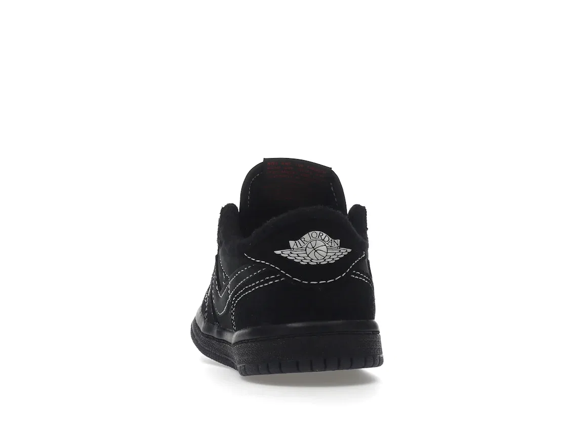 Детские кроссовки с низким верхом Jordan 1 Retro Low OG SP Travis Scott Black Phantom, Black/Phantom/Ale Brown/Racer Blue/Team Orange — фото 4