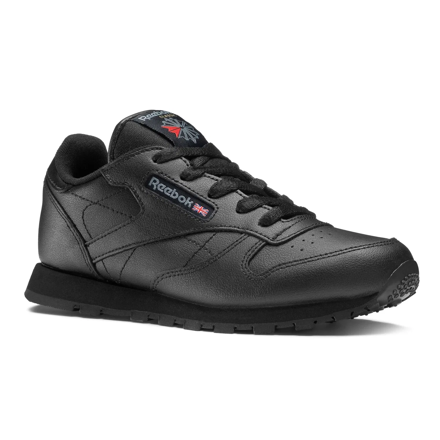 Детские кроссовки из кожи Reebok Classics Leather, Schwarz — фото 3