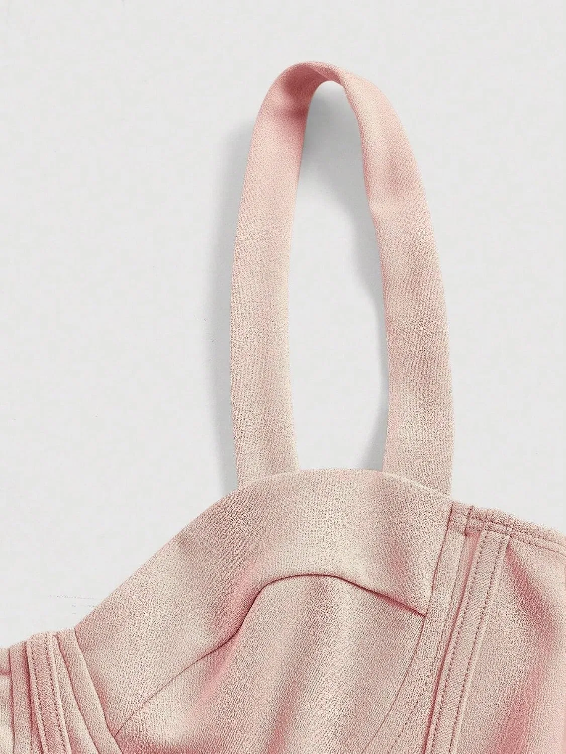 Женское элегантное ками-миди платье Slimming Fit, Dusty Pink — фото 4