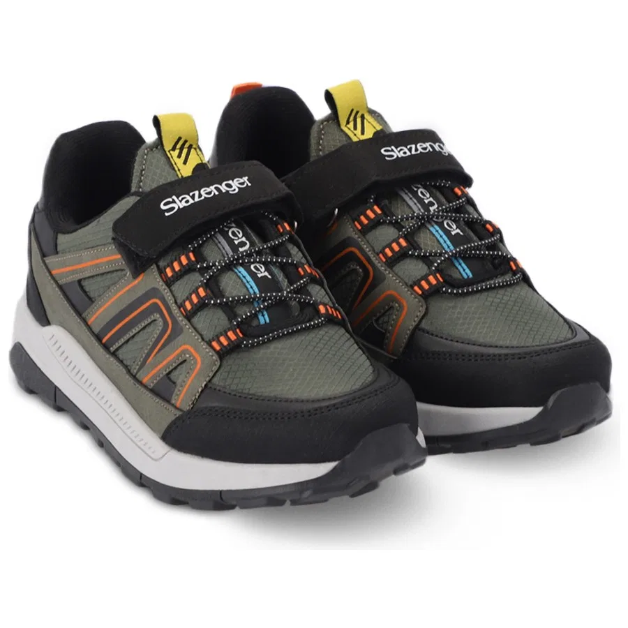 Кроссовки Slazenger KROSS KTN Unisex, Хаки/Оранжевый — фото 2