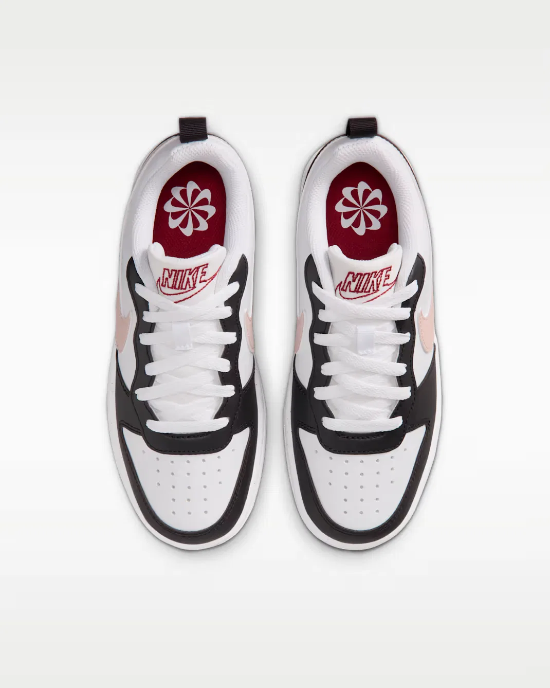 Кроссовки для детей постарше Nike Court Borough Low SE, White/Burgundy Ash/Team Crimson/Silt Red — фото 4