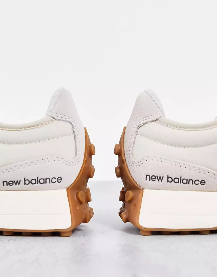 Кроссовки для животных New Balance 327 кремового цвета с леопардовым принтом, кремовый — фото 2