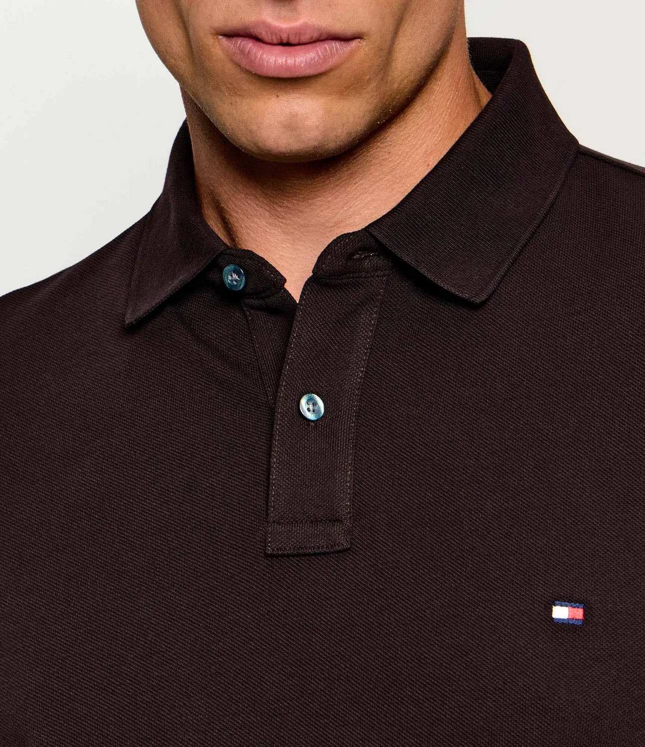 Поло с длинным рукавом Tommy Hilfiger, Marrone — фото 4