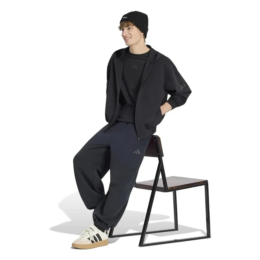 Мужская куртка с капюшоном, с длинным рукавом, KU8006 adidas, Черный — фото 4