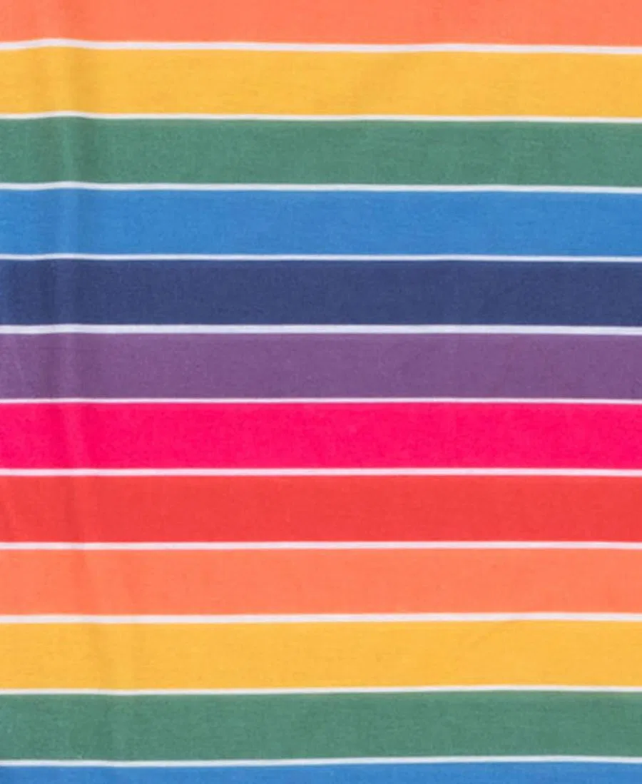 Комплект ночных рубашек для девочек и куклы, с длинным рукавом Leveret, Rainbow Stripes — фото 3