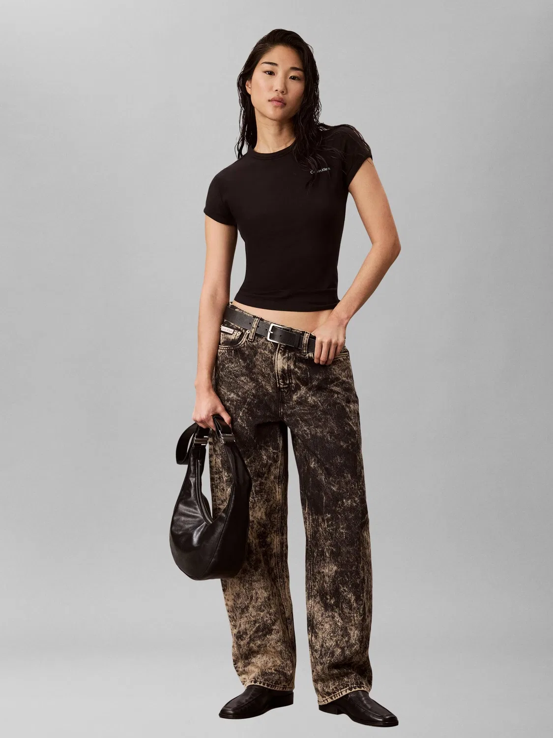 Футболка с длинным рукавом Calvin Klein, черный — фото 2