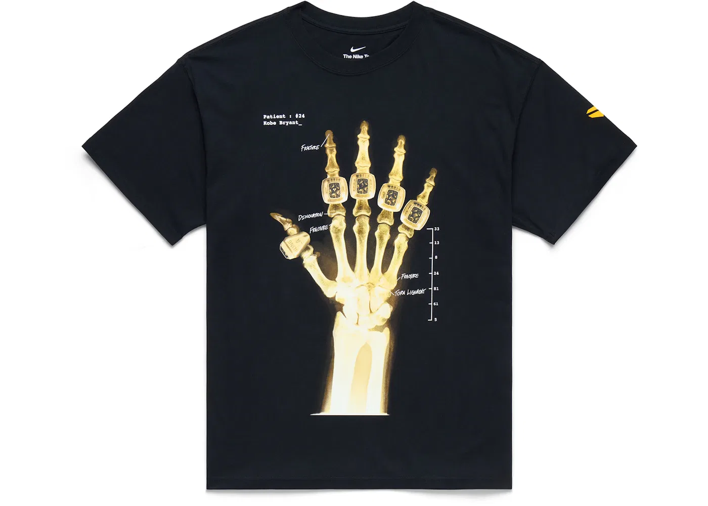 Мужская футболка с принтом Broken Not Beaten Nike, Black