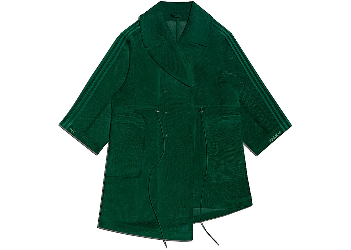 Женская куртка из сетки Ivy Park Adidas, Dark Green