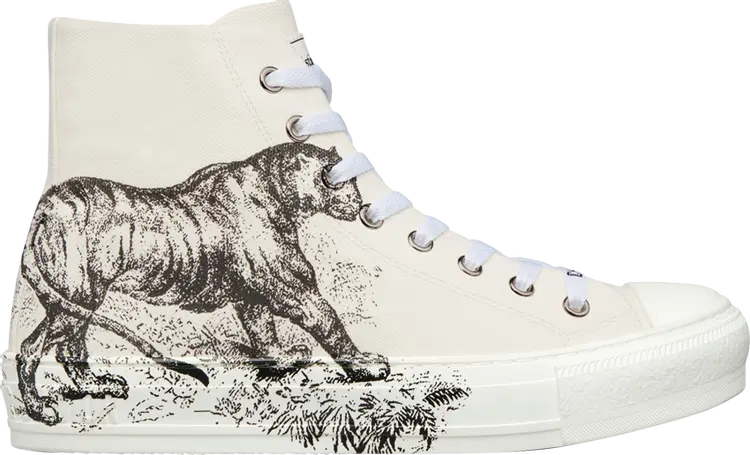 Кроссовки Dior Wmns WalkNDior Tiger Print, кремовый