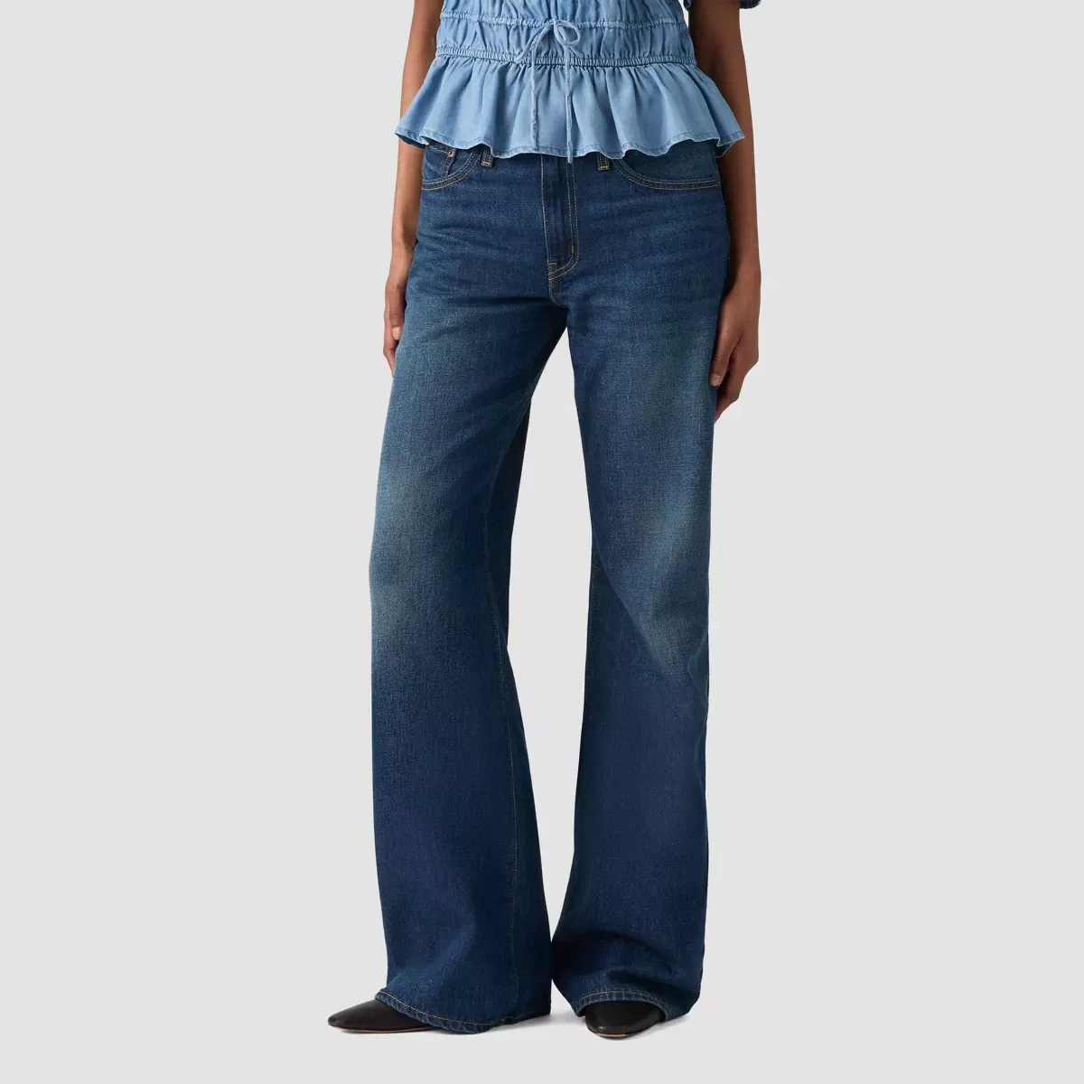 Женские джинсы клеш свободного кроя Levi's, Good Fortune