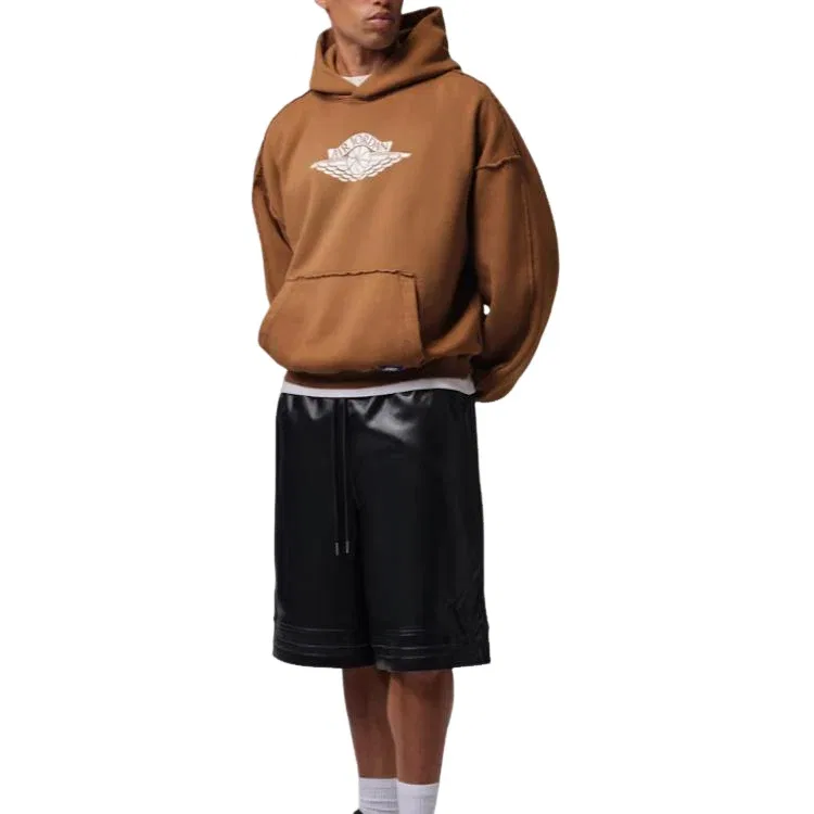 Мужское худи Flight Wings Hoodie 'Light British Tan Sail' Jordan, Light British Tan/Sail — фото 3