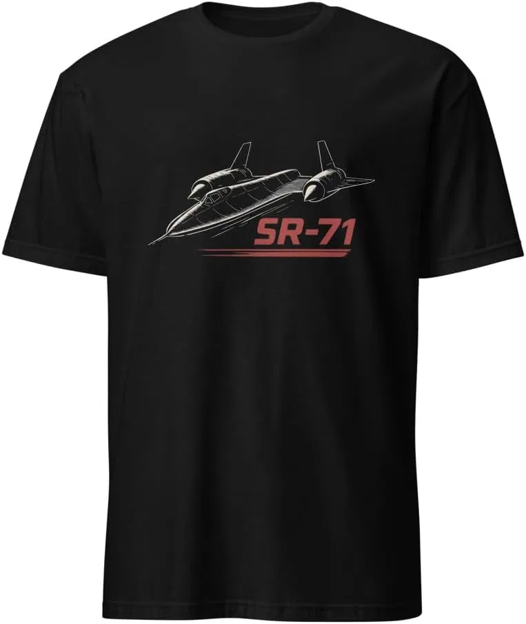 Мужская футболка с принтом SR-71 Blackbird Gildan, Black