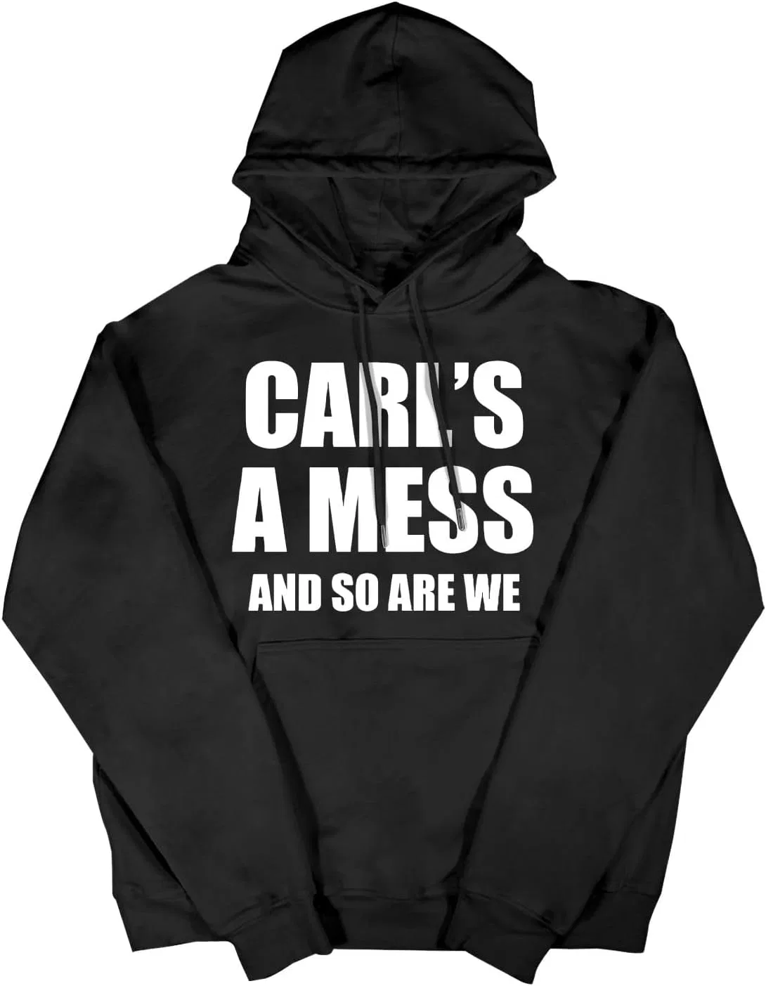 Женское худи с принтом Carl's A Mess, Allblack