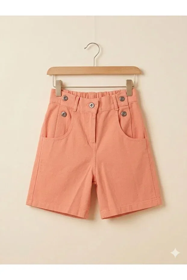 Детские шорты для девочек джинсовые Ata Kids, Orange