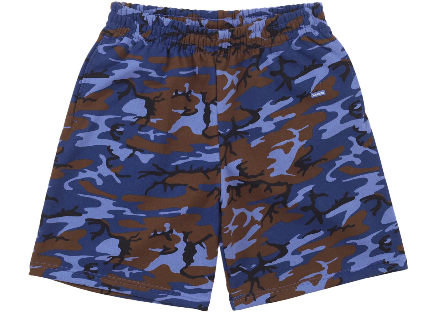 Мужские шорты с принтом Supreme Sweatshort (SS25), Blue Camo