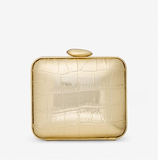 

Клатч кожаный с тиснением под крокодила Michael Kors Tina Mini Crocodile Embossed Leather, золотой, Желтый, Клатч кожаный с тиснением под крокодила Michael Kors Tina Mini Crocodile Embossed Leather, золотой