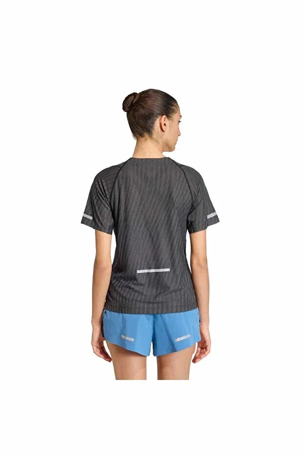 Женская спортивная футболка с быстросохнущей ткани Adidas, Black — фото 2