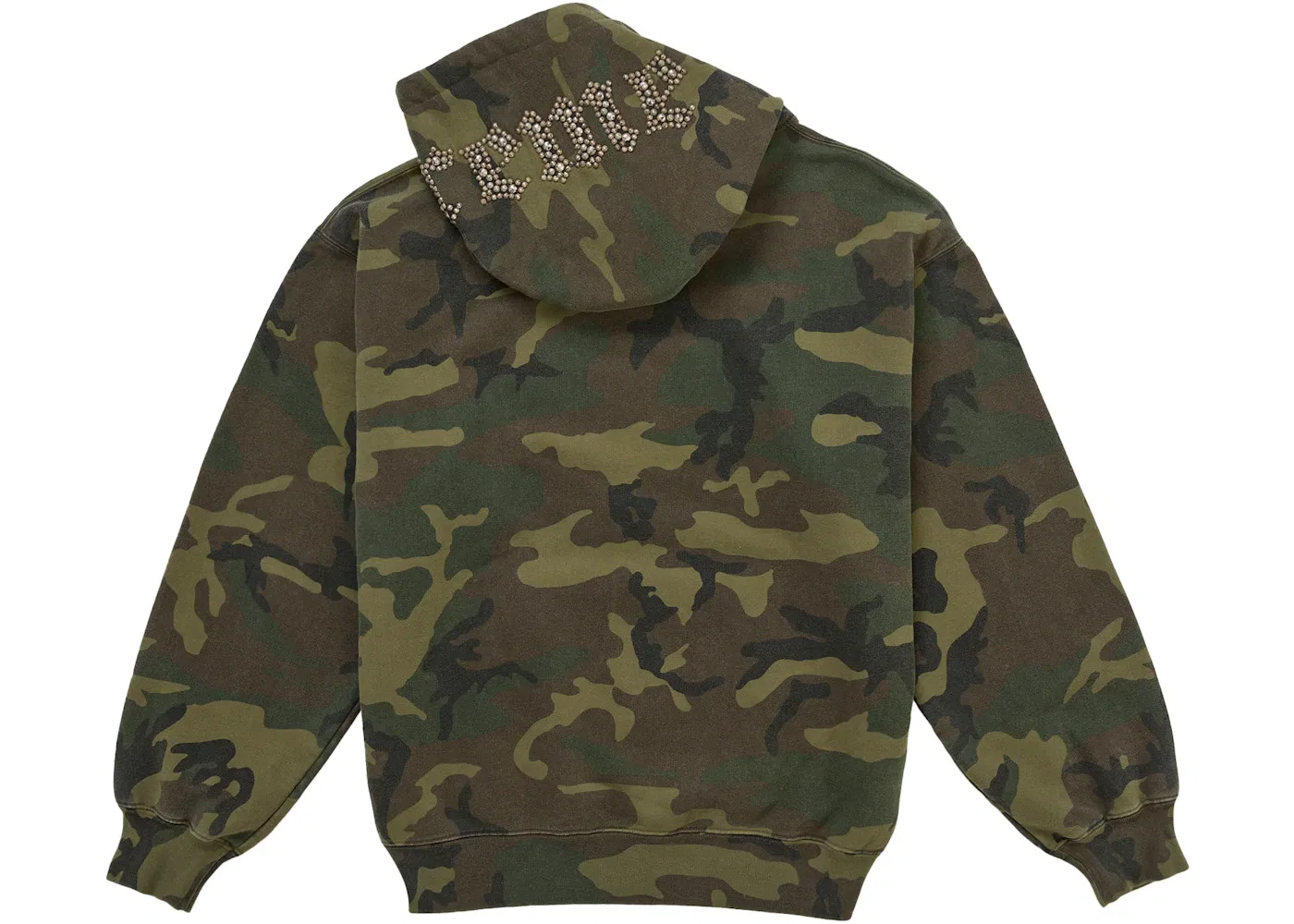 Мужской худи с принтом камуфляж Supreme, Woodland Camo — фото 3