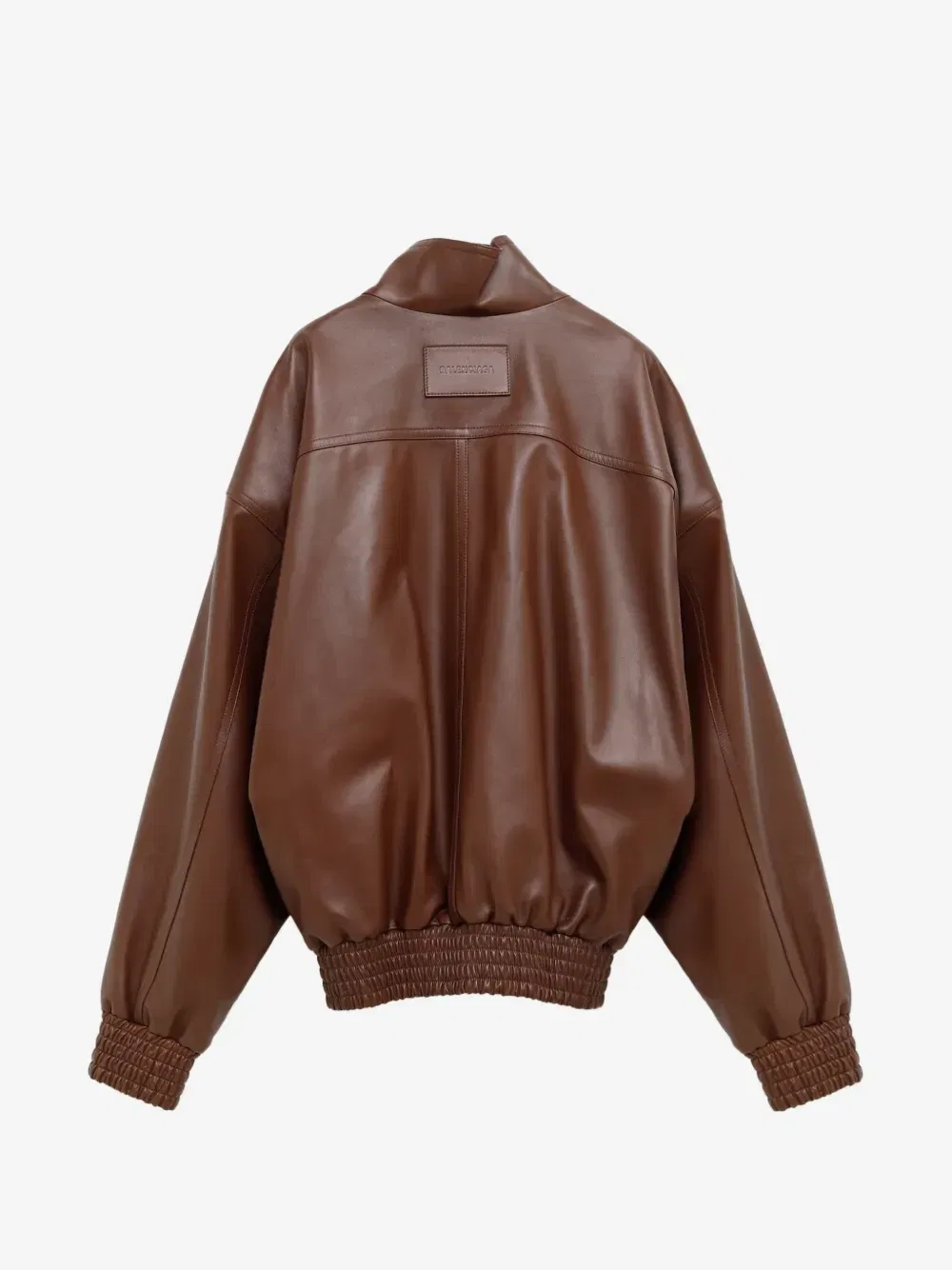 Куртка с нашивкой-логотипом и вставками BALENCIAGA, коричневый — фото 2