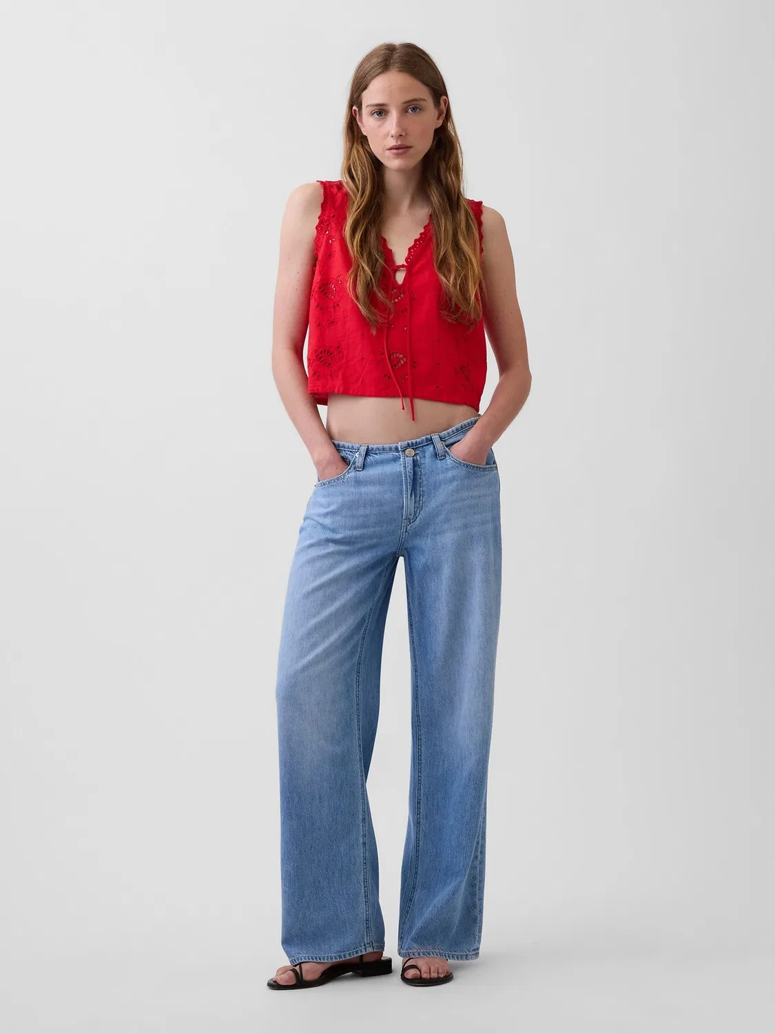 Джинсы свободные Gap UltraSoft '90s Loose Jeans, Light Wash
