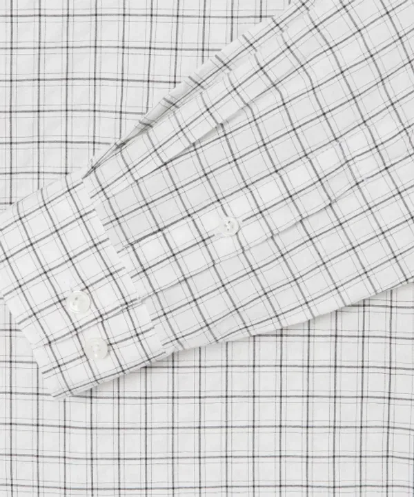 Рубашка мужская с клеткой Lacoste, синий — фото 3