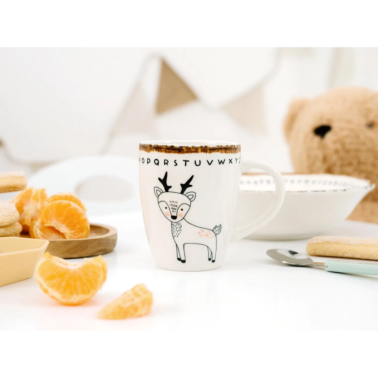 Детский набор посуды 3 предмета Freunde des Waldes Reh CreaTable — фото 3