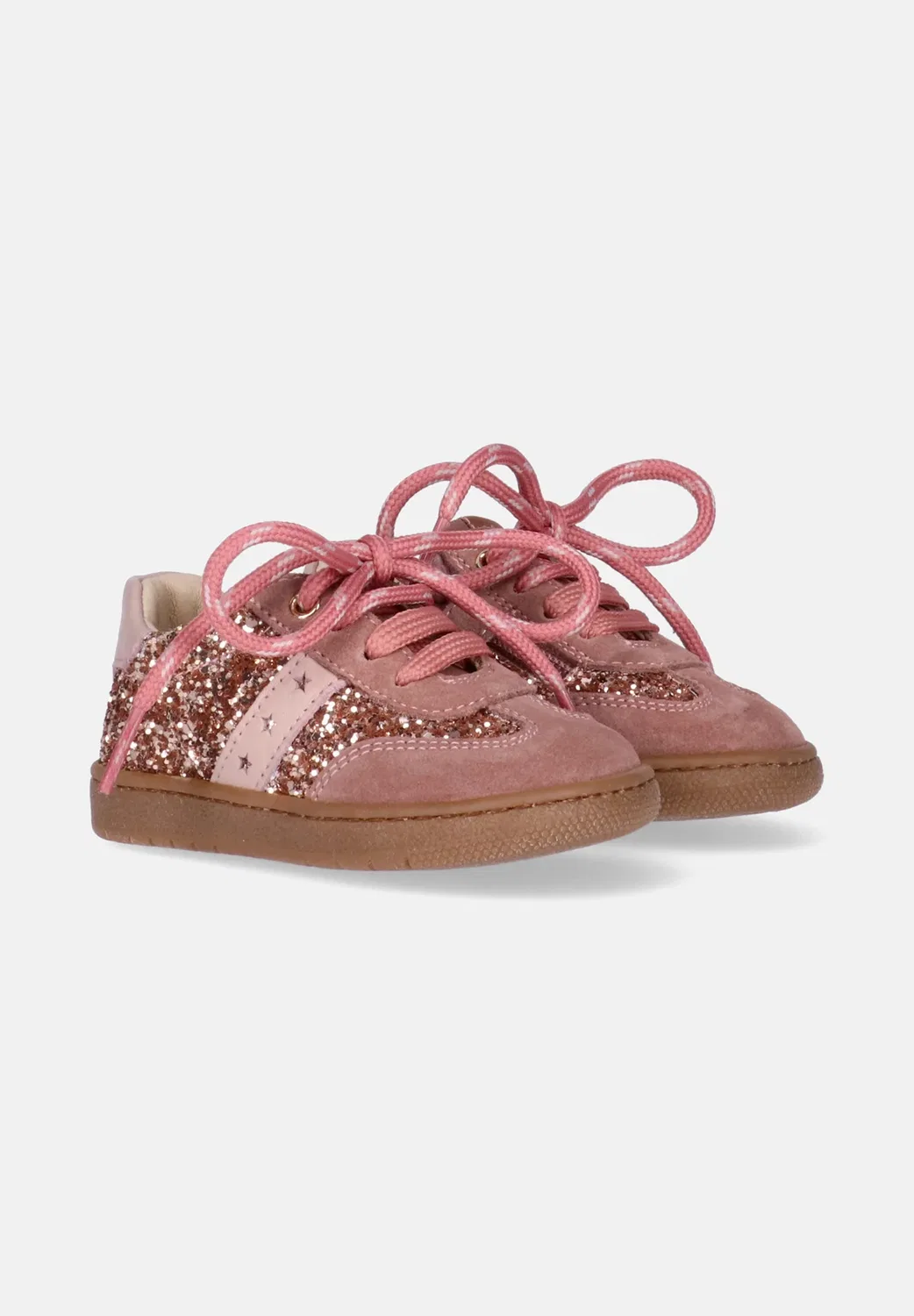 Кроссовки da bambina с блестками - детская обувь Walkey, Rosa — фото 2