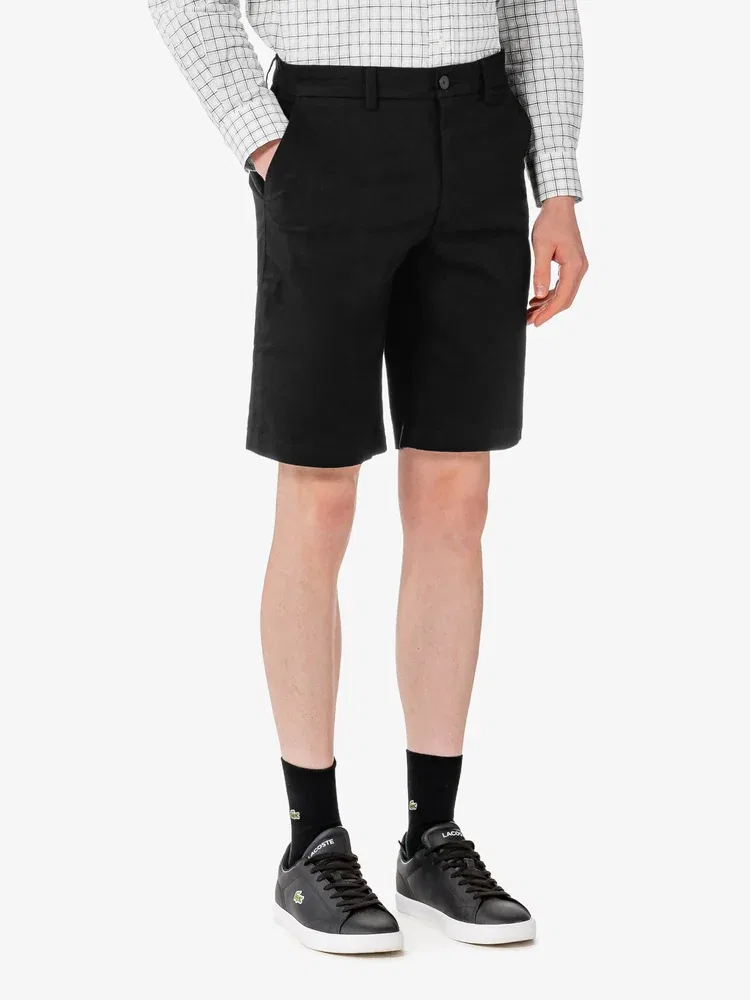 Шорты Twill Bermuda Chino LACOSTE, Black — фото 2