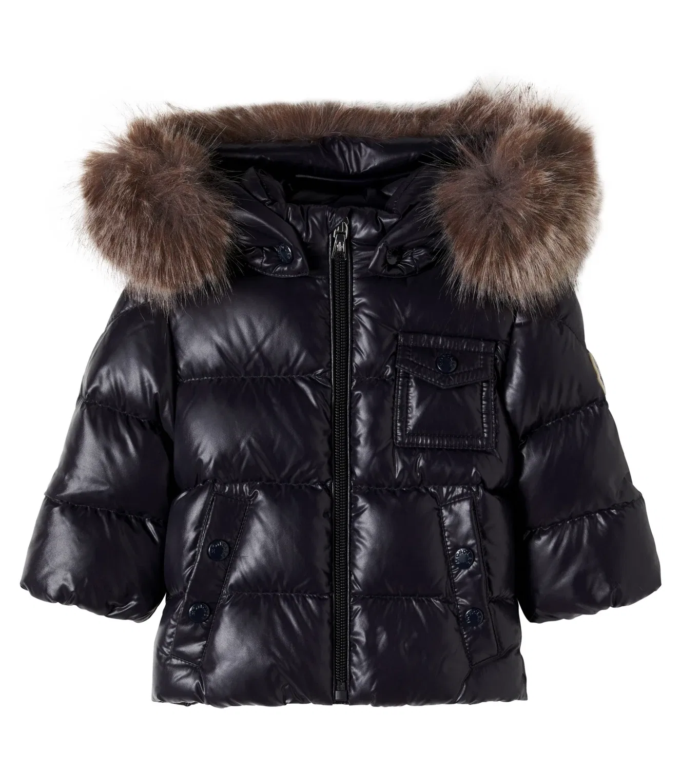 Легкая куртка с капюшоном Baby K2 Moncler Enfant, синий