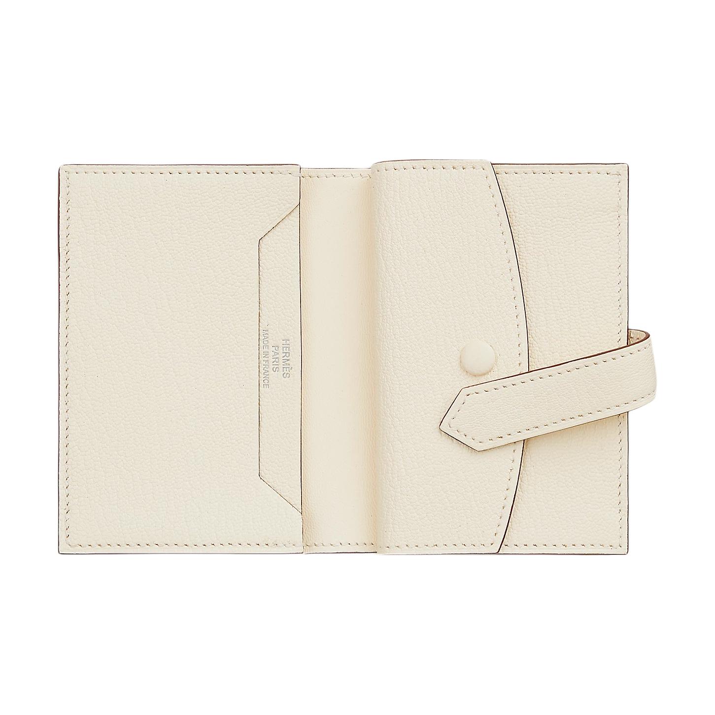 Мини-кошелёк Bearn Mysore Goat Skin для женщин I2 Nata Cream White HERMES, Box Included — фото 2