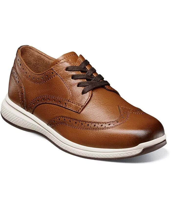 

Оксфорды Big Boys Great Lakes Wingtip Jr Florsheim, коричневый