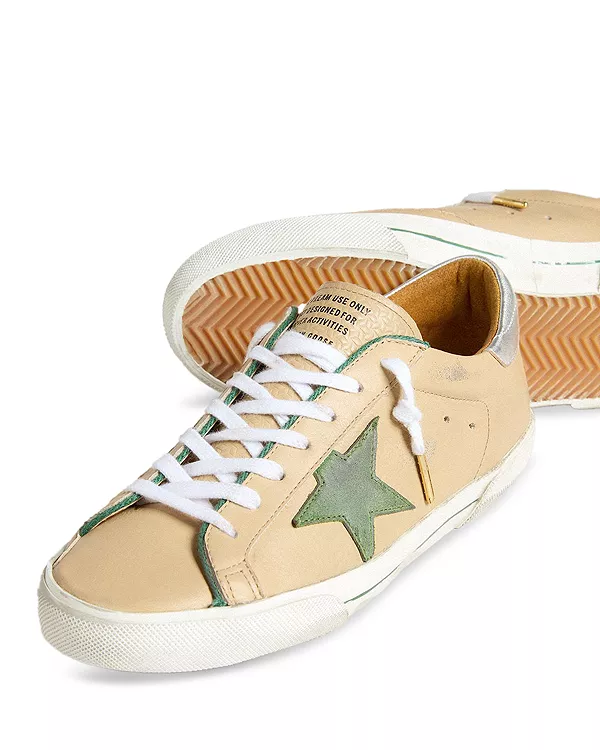 Мужские кроссовки «Суперзвезда» Golden Goose, бежевый — фото 3