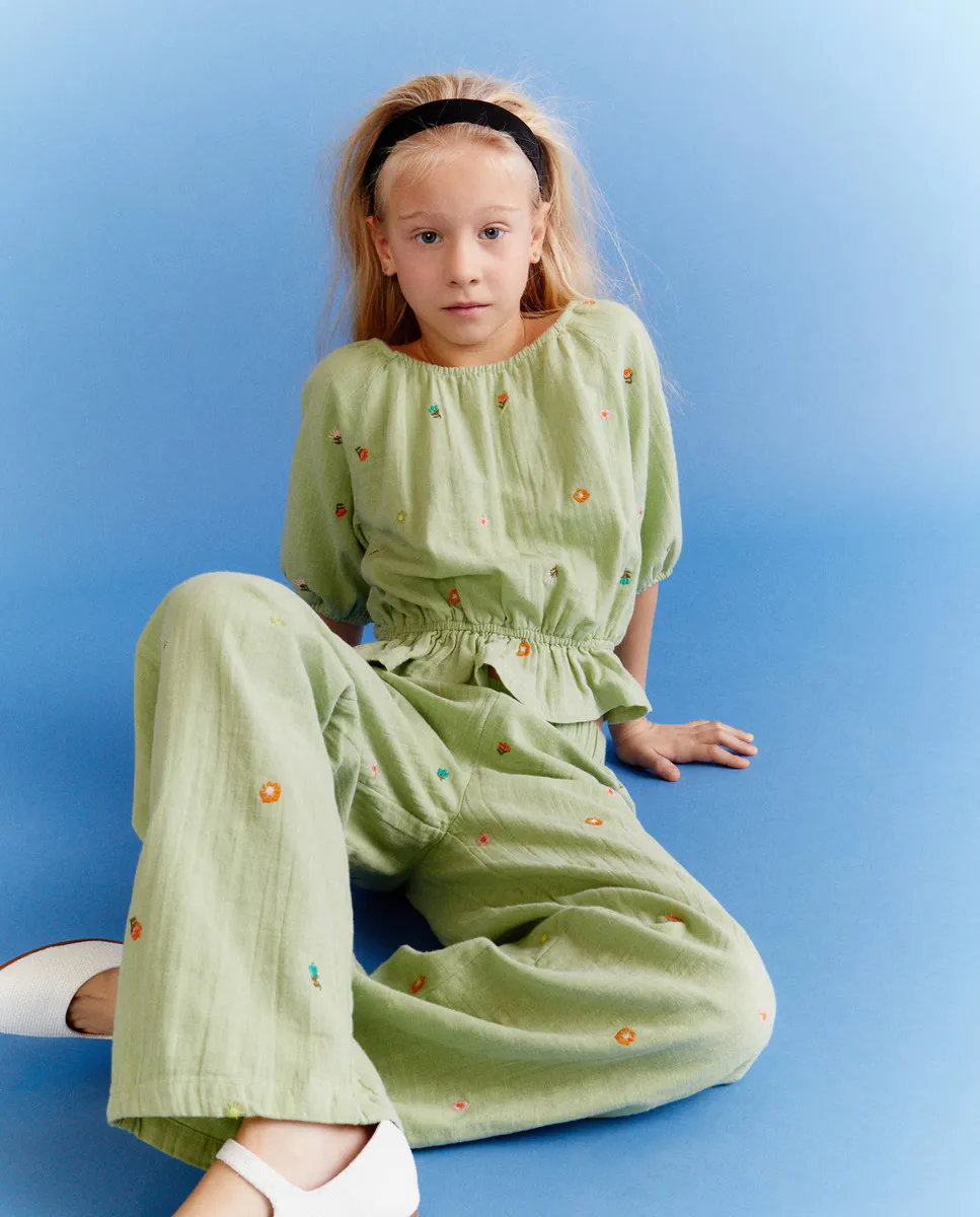 

Комплект шифоновый для девочки Kids El Corte Inglés, зеленый