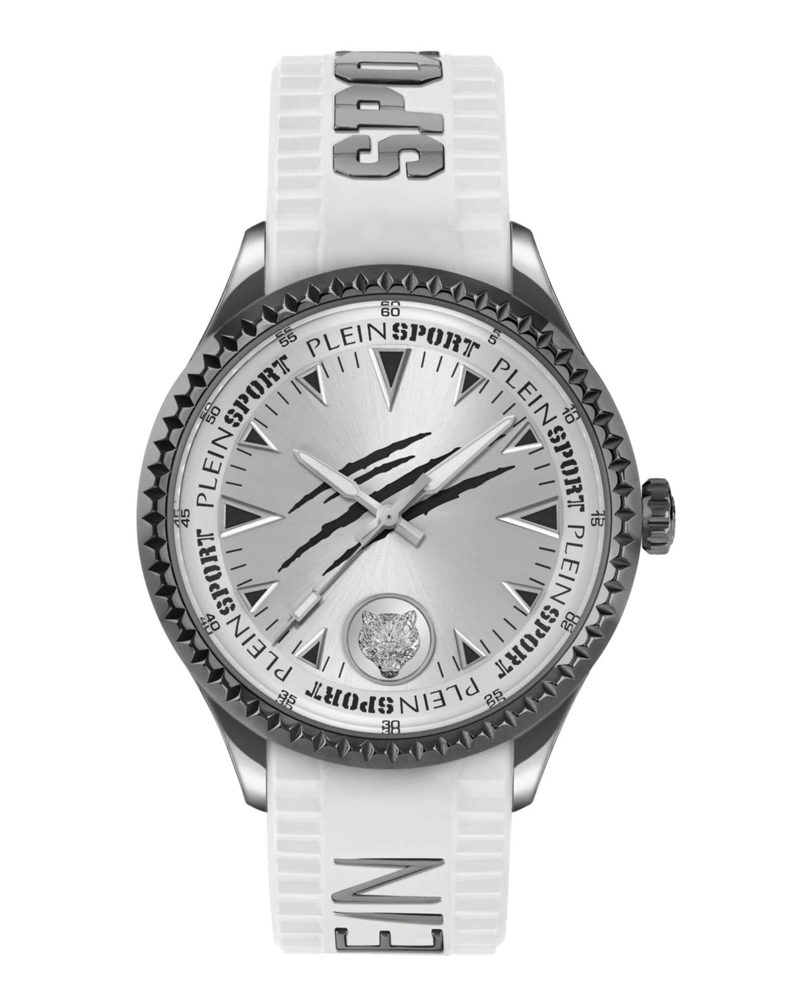 

Силиконовые часы Lineman PLEIN SPORT, цвет white/gun/silver