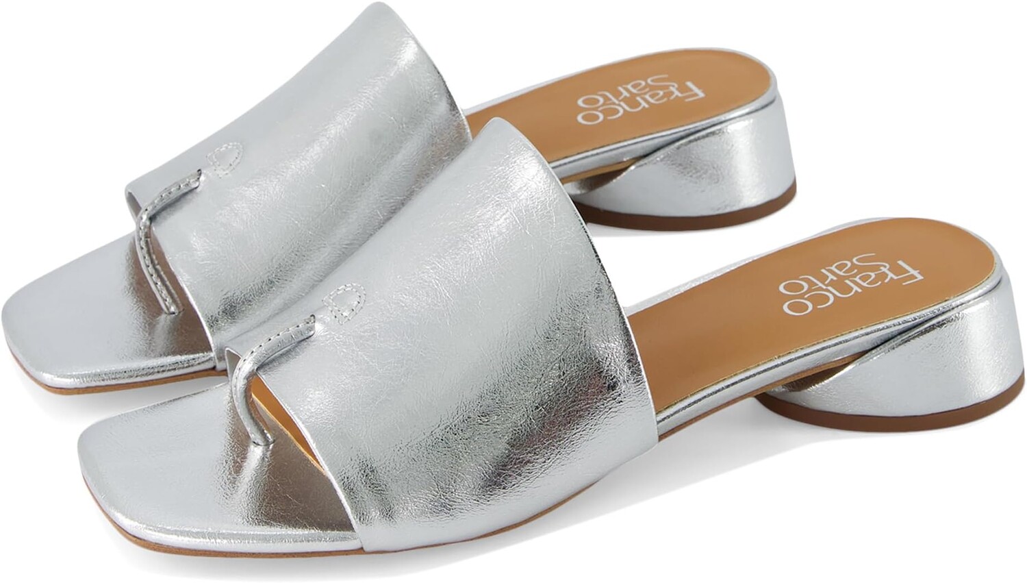 

Туфли Franco Sarto Loran Slide Sandals, цвет Silver Metallic