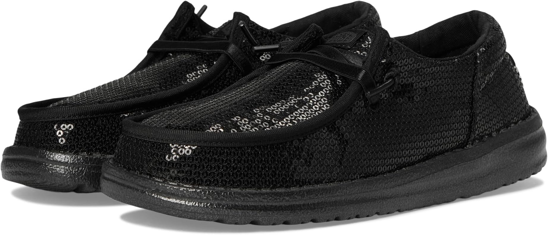 

Лоферы Hey Dude Kids Wendy Funk Mono Sequin, черный