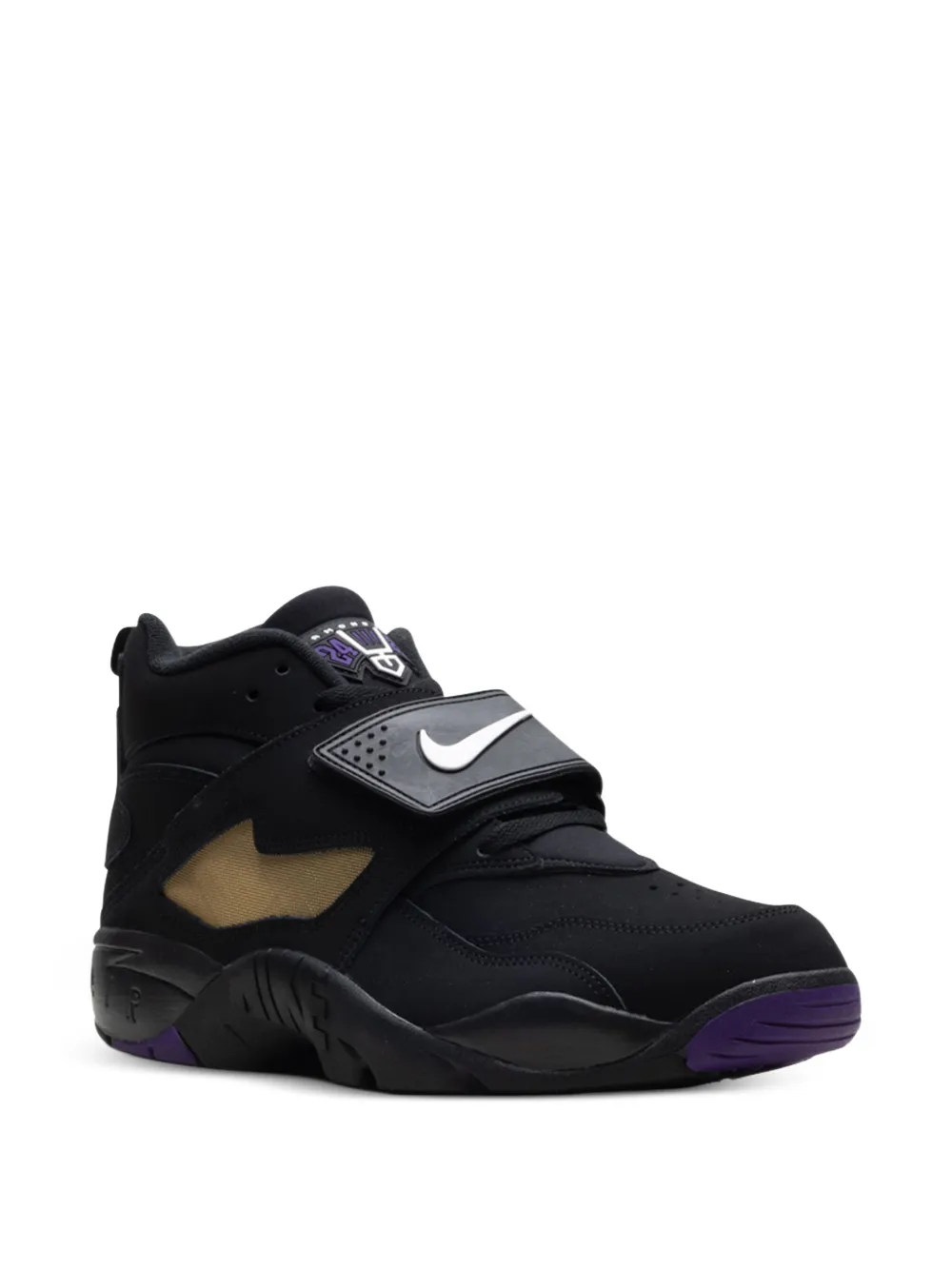 Кроссовки Air Diamond Turf Ravens - Club Purple/Metallic Gold Nike, черный — фото 2