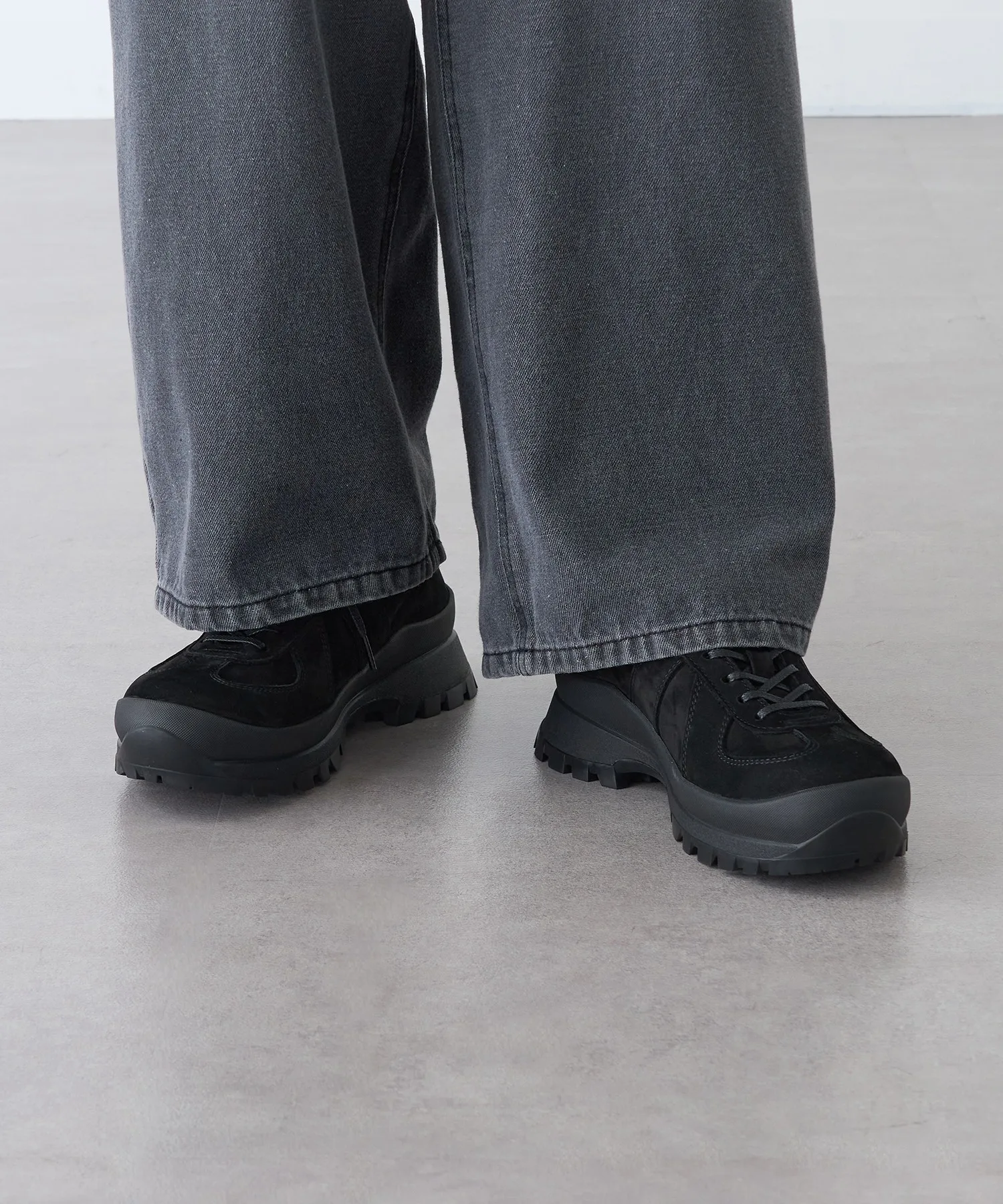 Мужские кроссовки из натуральной кожи с Vibram PADRONE GERMAN TRAINER чёрные — фото 4
