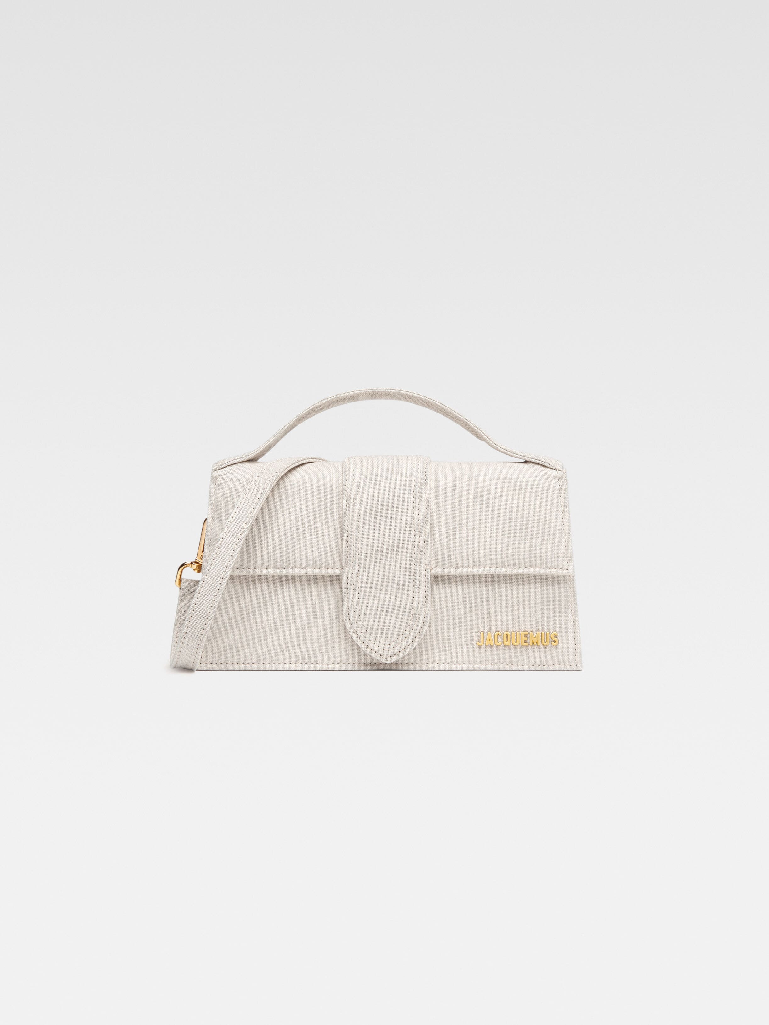 

Сумка-клапан через плечо JACQUEMUS The large Bambino, цвет Light Greige
